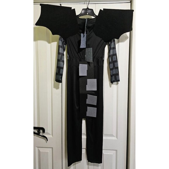 Minecraft Ender Dragon Kids Costume 10-12 Mask Wings Tail Halloween Gaming READ - Picture 7 of 8